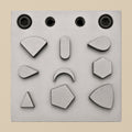 Steel Disc Cutter Set, 9 Geometric Shapes, 7-21mm, Jewellery Design Pattern Making Tool | Jewellery Making Tools | Toolsmith Ltd UK