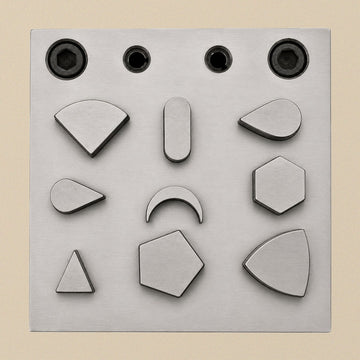 Steel Disc Cutter Set, 9 Geometric Shapes, 7-21mm, Jewellery Design Pattern Making Tool | Jewellery Making Tools | Toolsmith Ltd UK