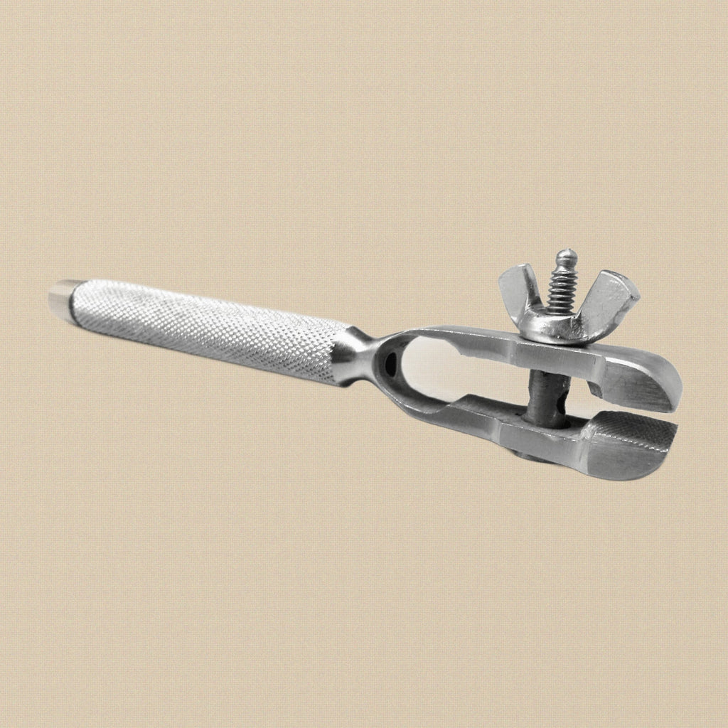 Hand Vise Clamp Tool with Wide Jaws, Multi Purpose, Steel, Hollow Handle, for Jewellery, Wire Twisting, Crafts and Fishing Hook | Jewellery Making Tools | Toolsmith Ltd UK