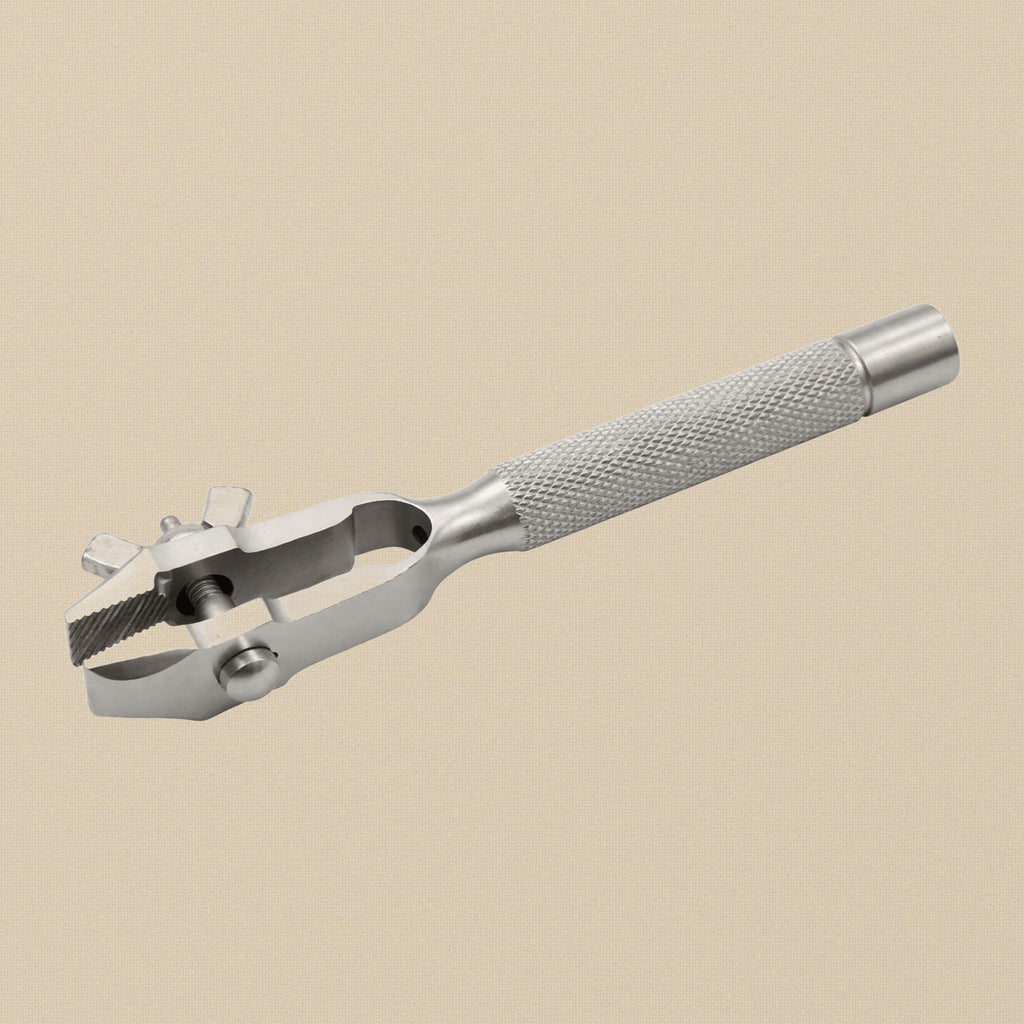 Hand Vise Clamp Tool with Narrow Jaws, Multi Purpose, Steel, Hollow Handle, for Jewellery, Wire Twisting, Crafts and Fishing Hook | Jewellery Making Tools | Toolsmith Ltd UK