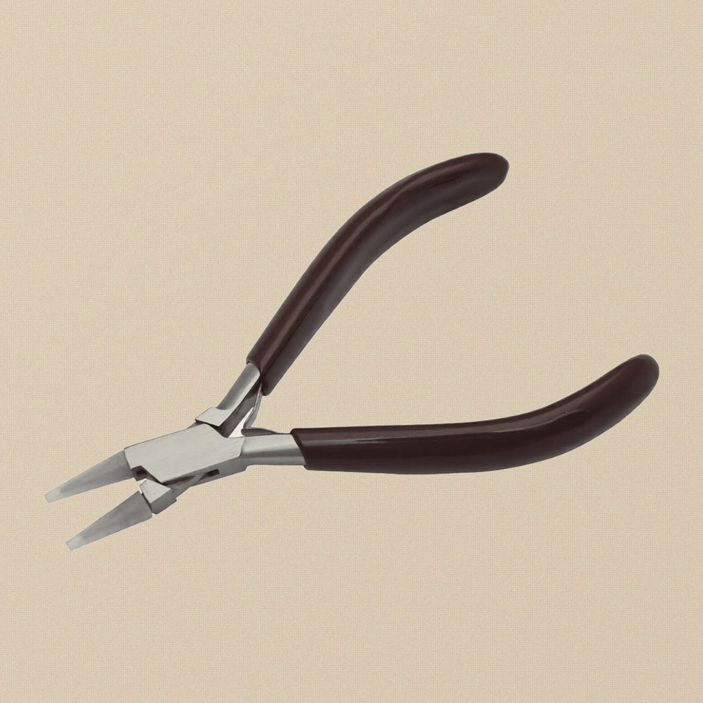 Ergonomic Comfort Nylon Round Nose Pliers, Stainless Steel, 5.5 Inch, PVC Grips, for Jewellery Crafts Hobby | Jewellery Making Tools | Toolsmith Ltd UK