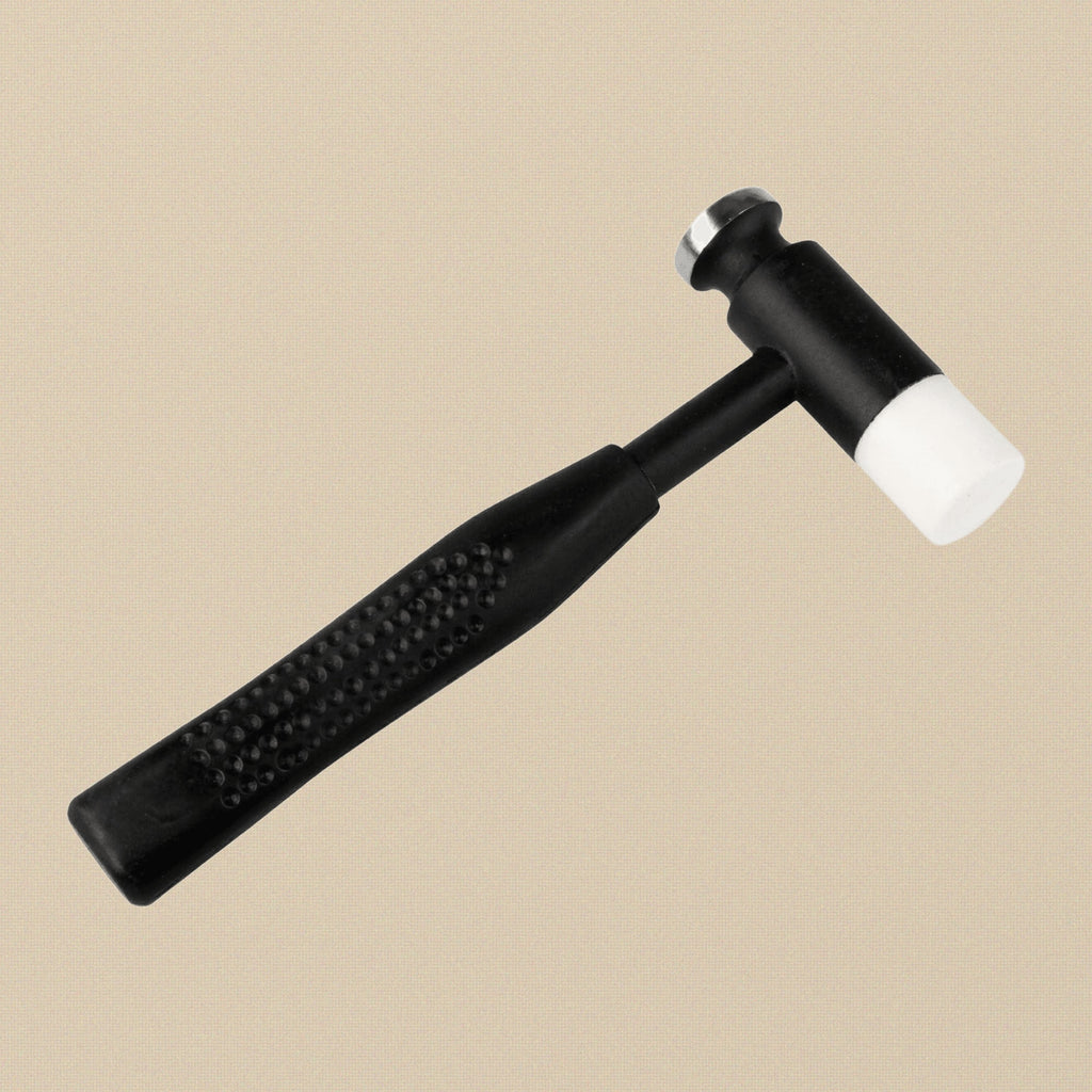Dual Head Dapping Hammer, Interchangeable Steel and Nylon Tips, Jewellery Making Tool, Used for Flattening, Spreading & Hardening | Jewellery Making Tools | Toolsmith Ltd UK