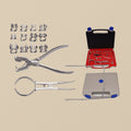 Surgical Steel Rubber Dam Kit with Ainsworth Forceps and 12 Winged Clamps | Surgical Instruments | Toolsmith Ltd UK