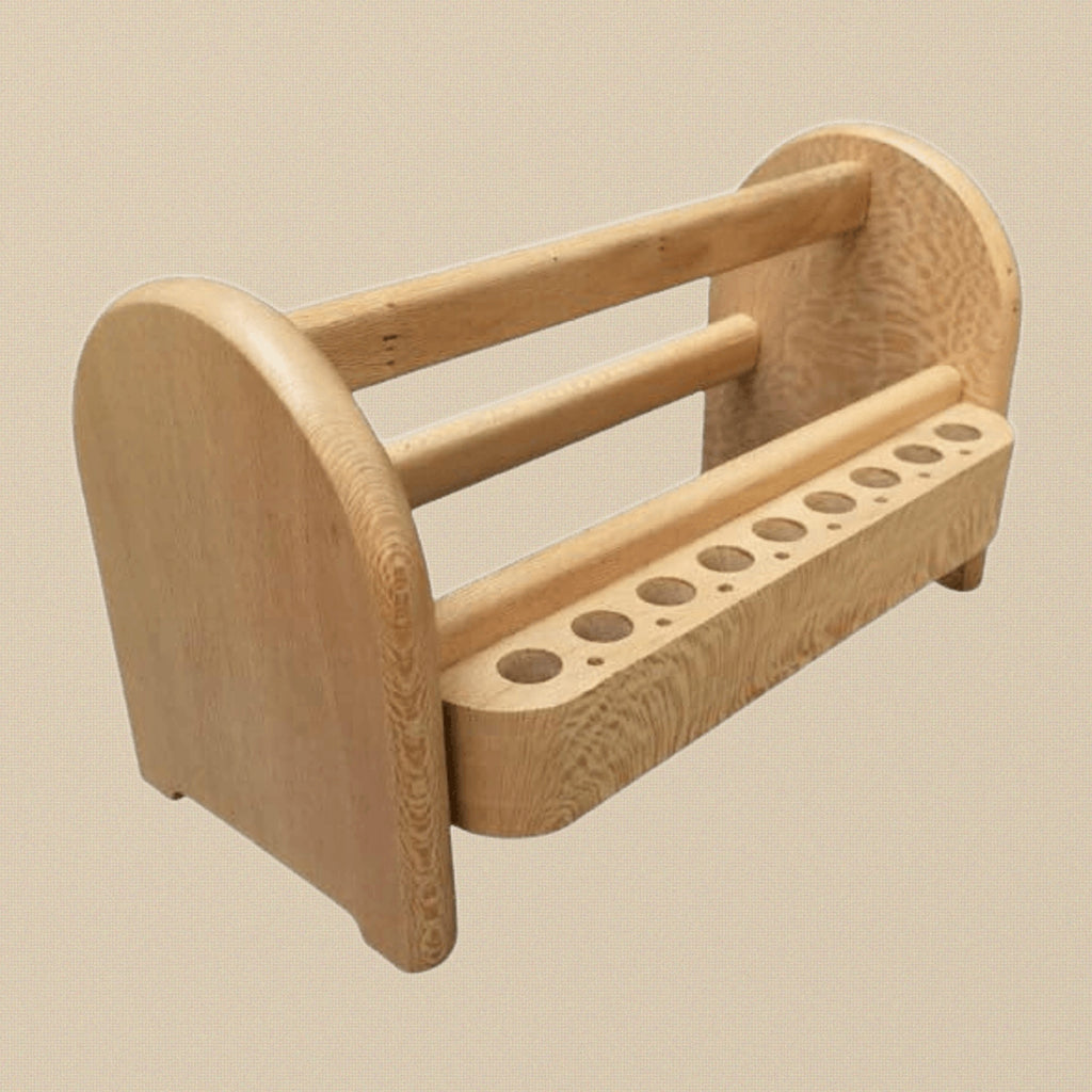 Wooden Pliers and Tool Rack Stand, Deluxe Jewellery Work Bench Organiser, 22.9 cm L x 10.2 cm W x 12.7 cm H | Jewellery Making Tools | Toolsmith Ltd UK