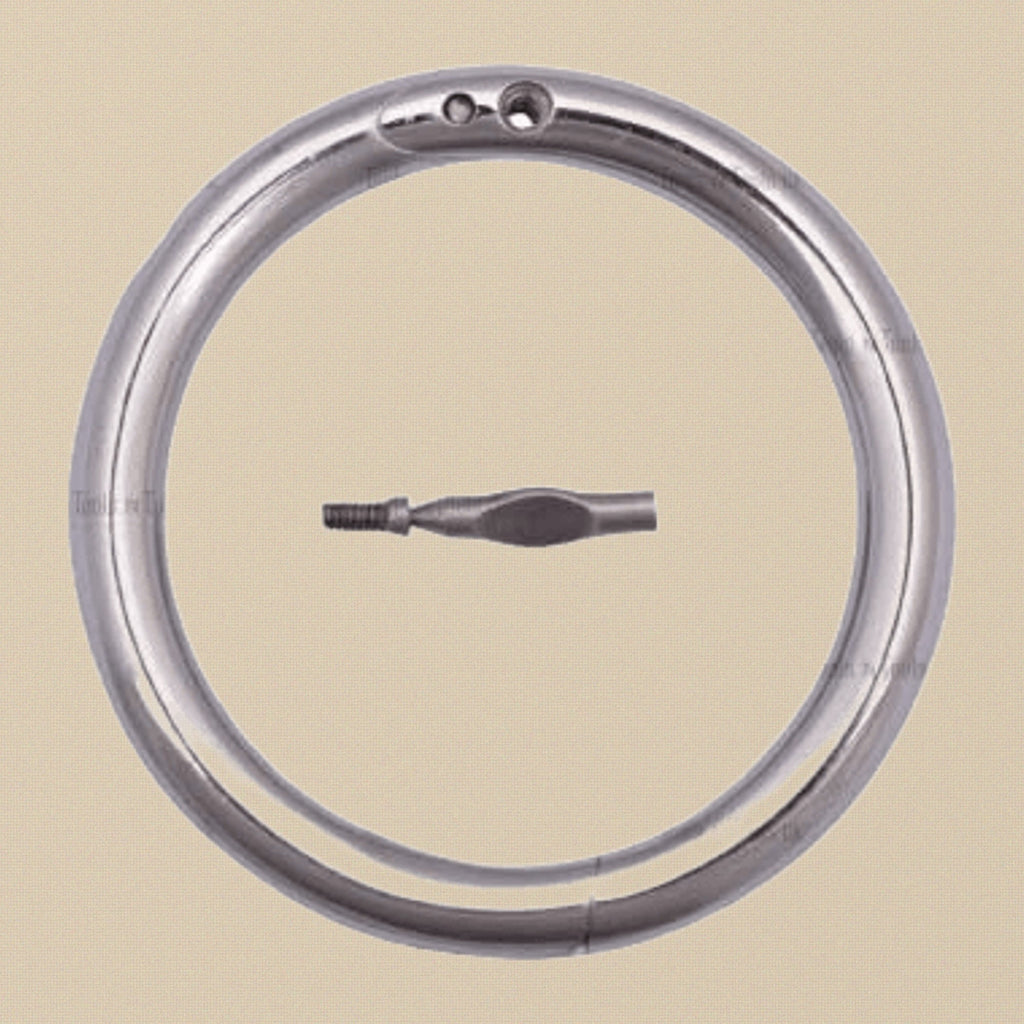 Professional 3-Inch Stainless Steel Bull Nose Ring, Veterinary Farm Animal Cattle Equipment with Free Key | Veterinary Instruments | Toolsmith Ltd UK