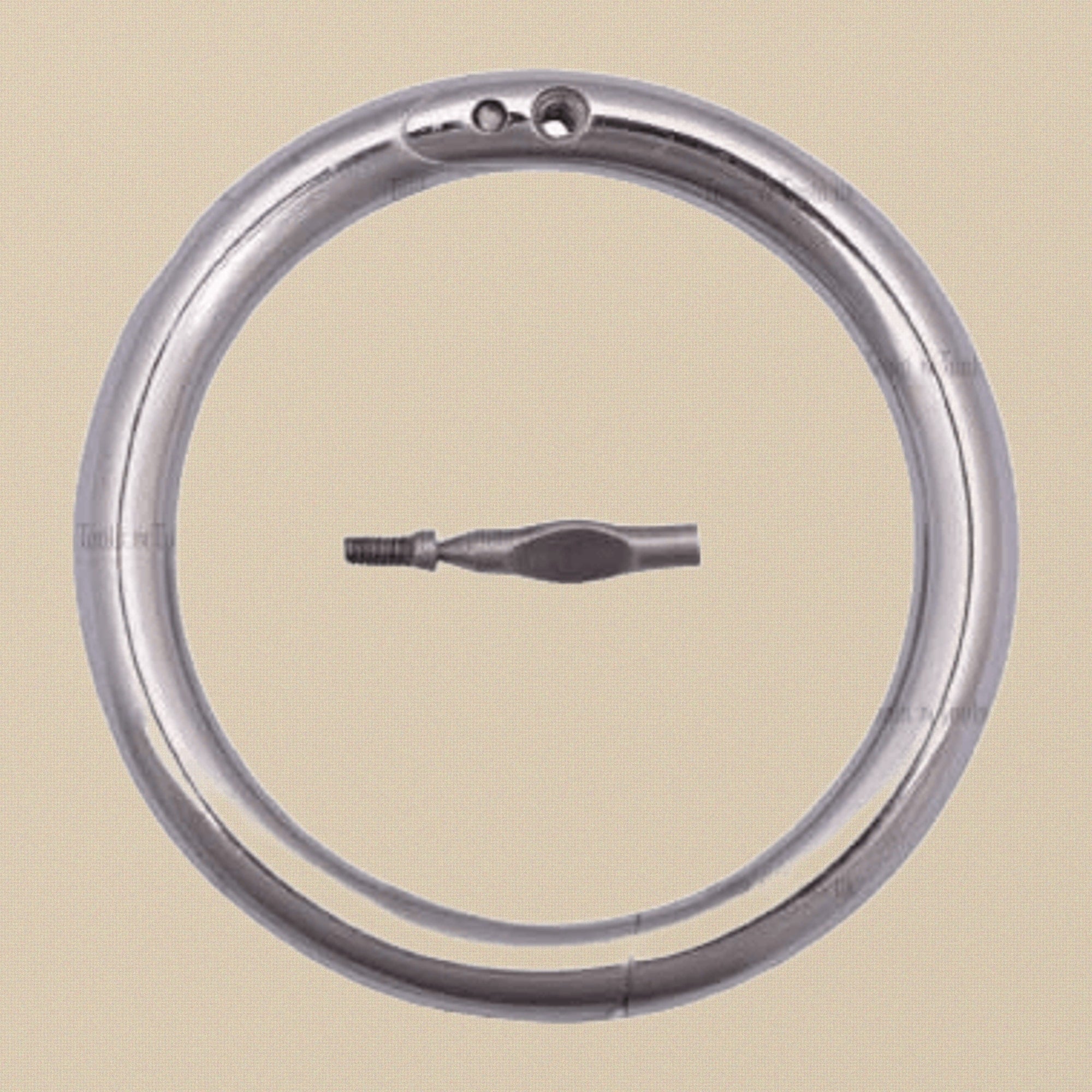 Professional 3-Inch Stainless Steel Bull Nose Ring, Veterinary Farm Animal Cattle Equipment with Free Key | Veterinary Instruments | Toolsmith Ltd UK