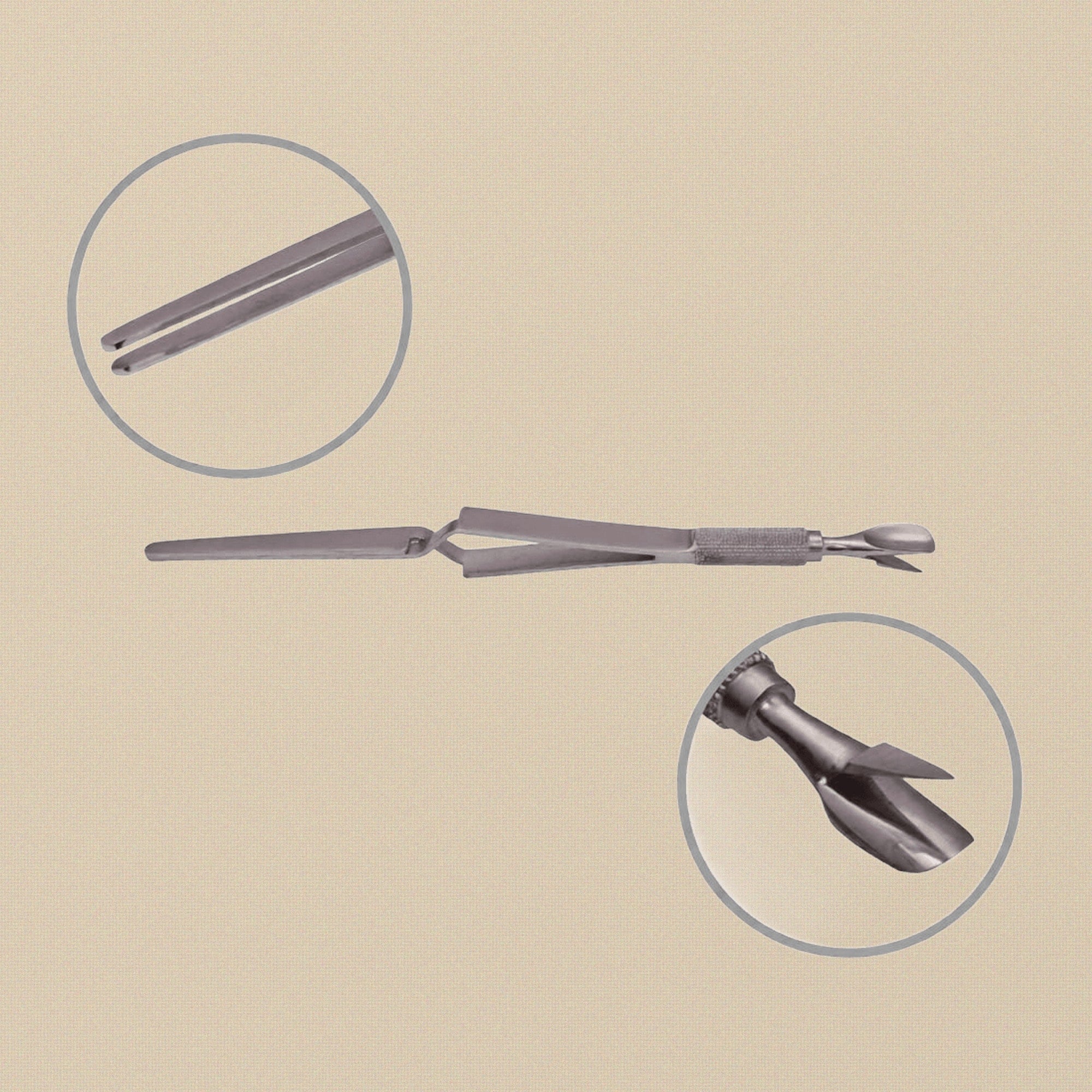 3 in 1 Multi Function Nail Acrylic Pincher Cuticle Pushers Tweezers for Manicure and Pedicure | Beauty & Nail Tools | Toolsmith Ltd UK