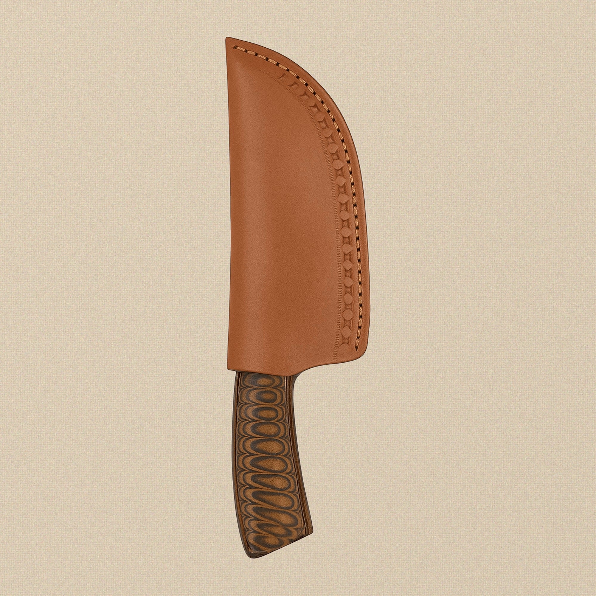 D2 Steel Skinner Knife with Textured 4.5-inch Blade, Pakkawood Handle and Leather Sheath | Fixed-Blade Knife | Toolsmith Ltd UK