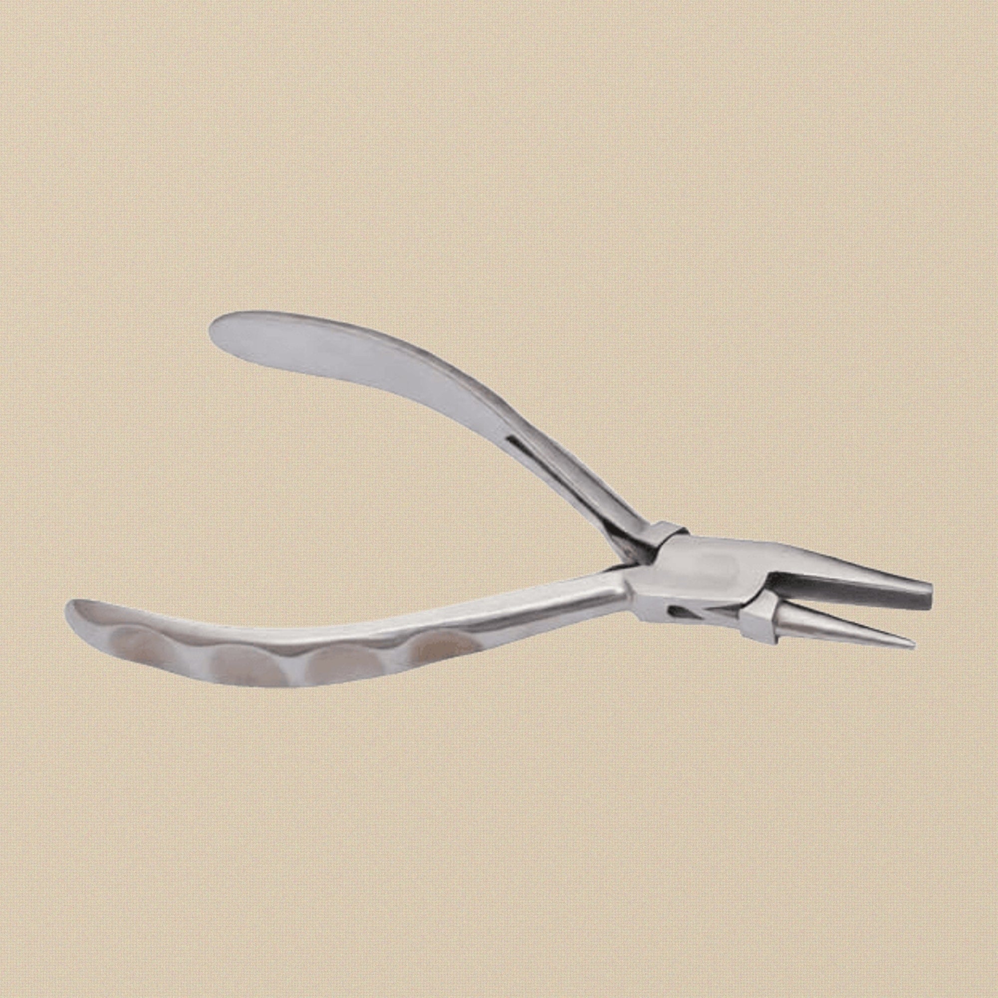 Design Handles Round and Concave Nose Pliers for Jewellery Making, Polished Stainless Steel, 5.5 Inch, Wire Crafts Tool | Jewellery Making Tools | Toolsmith Ltd UK
