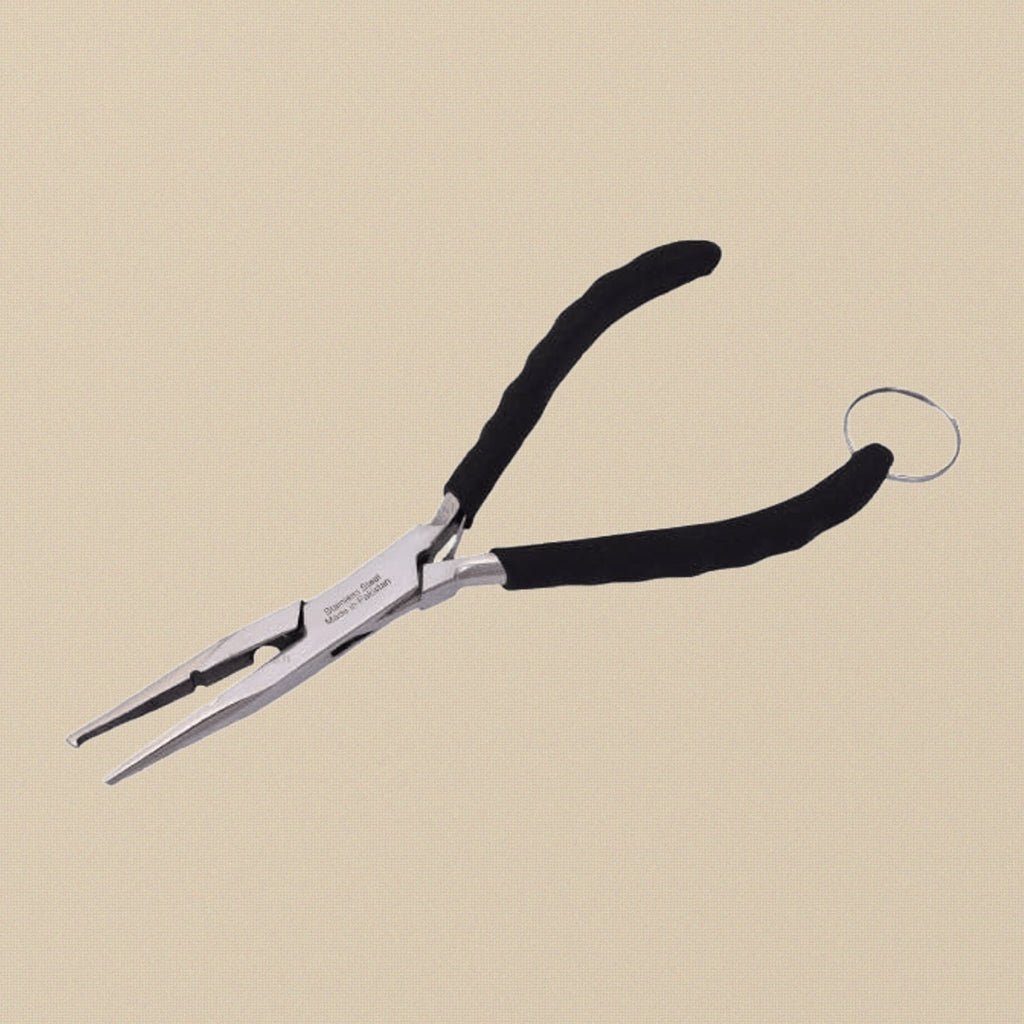 Straight Nose Fishing Pliers, 14 cm, Hook Remover with Split Ring, Multi Tackle Tool | Jewellery Making Tools | Toolsmith Ltd UK