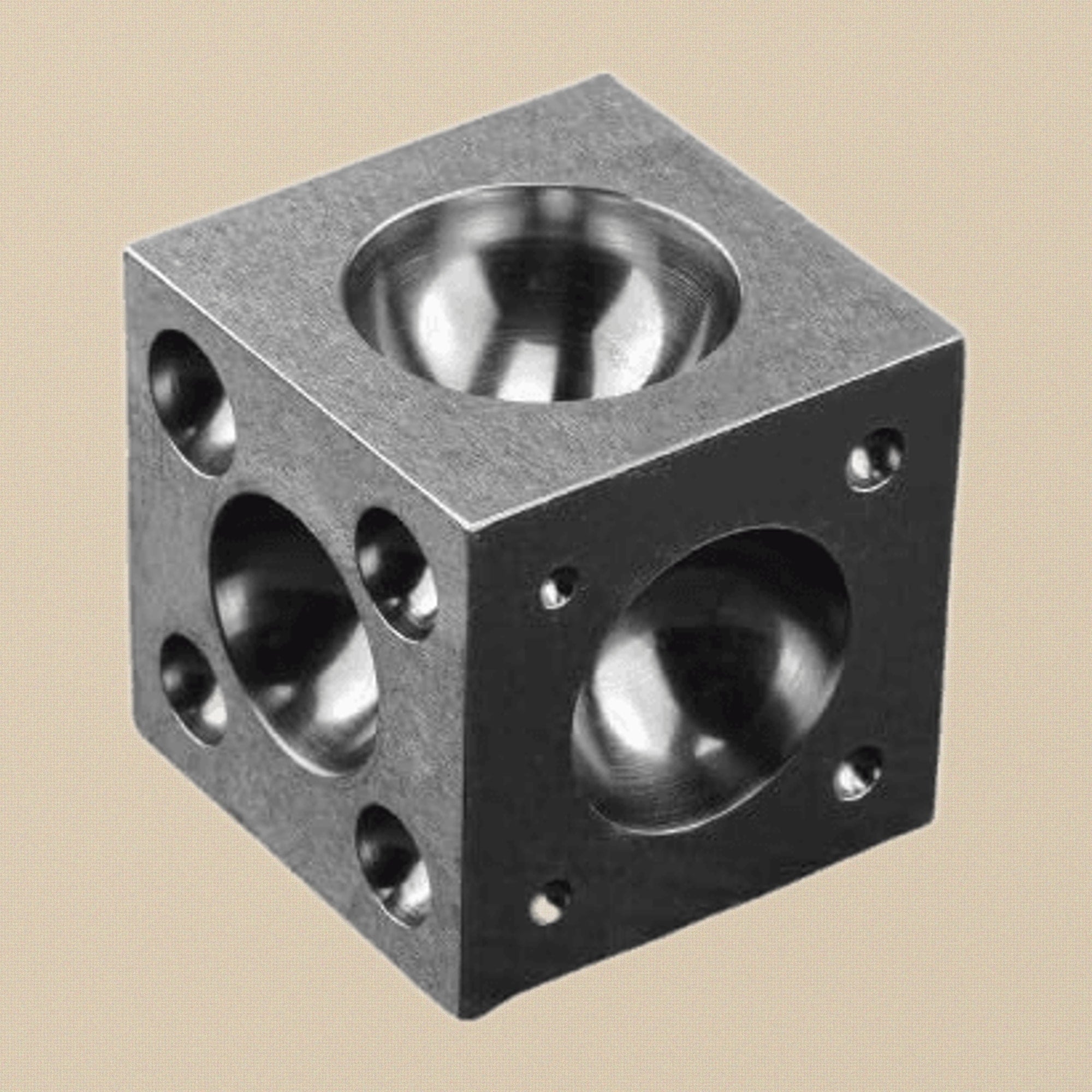 2.5" Steel Doming Dapping Block/ Die, Metal Shaping Tool for Beads and Jewellery Making | Jewellery Making Tools | Toolsmith Ltd UK