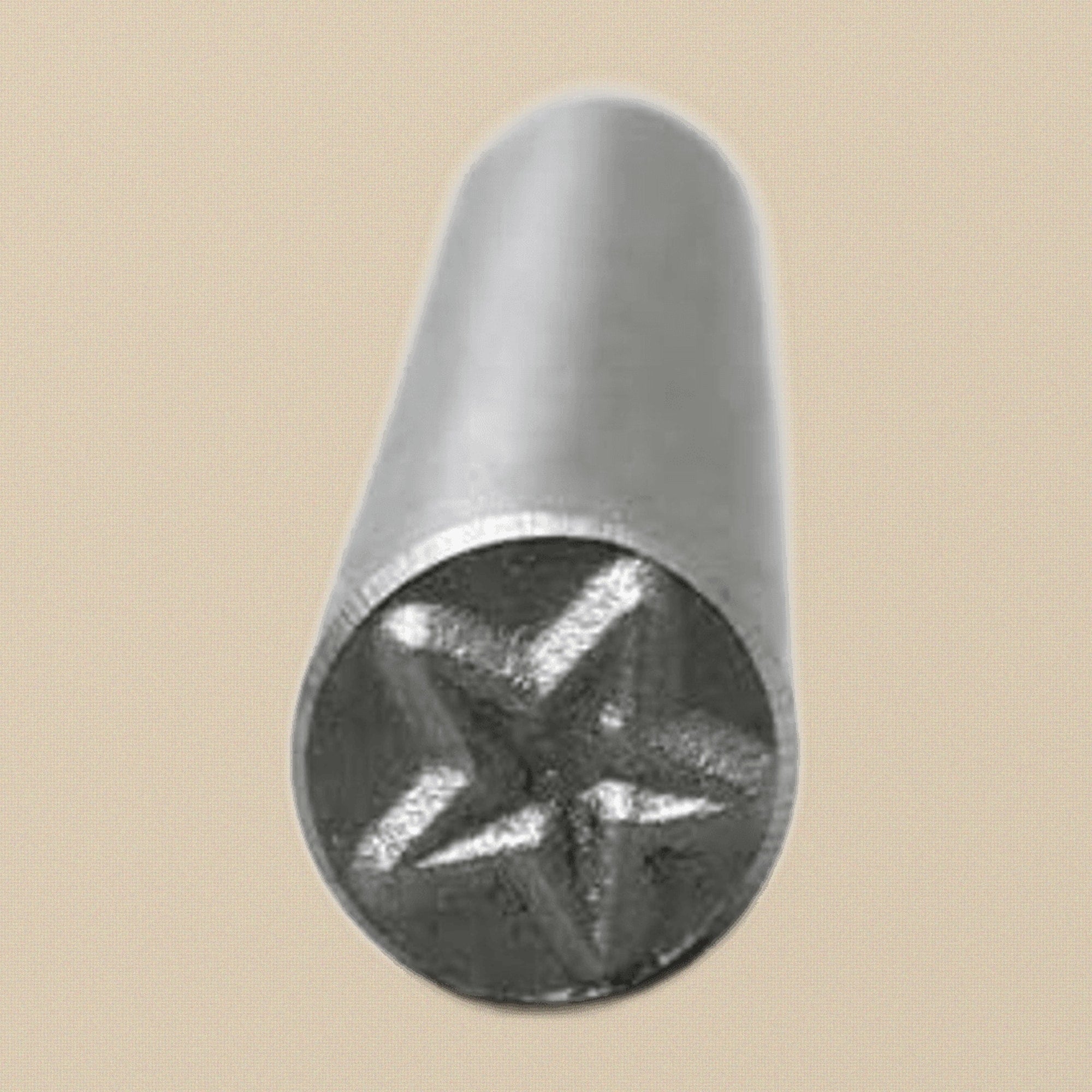 Steel Design Punch for 5.0 mm Five-Pointed Stars, 60 HRC Hardness | Metal Punch Stamp | Toolsmith Ltd UK
