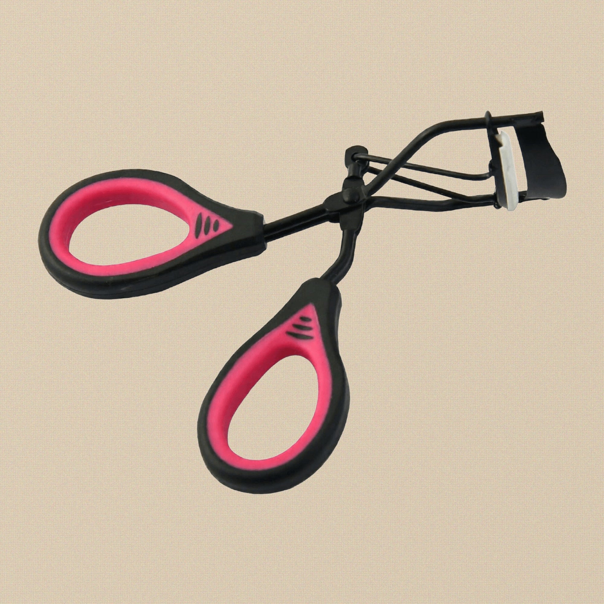 1 x Premium Eyelash Curlers with Soft Rubber Grip, Pink and Black, Makeup Curling Styling Tool | Beauty & Nail Tools | Toolsmith Ltd UK