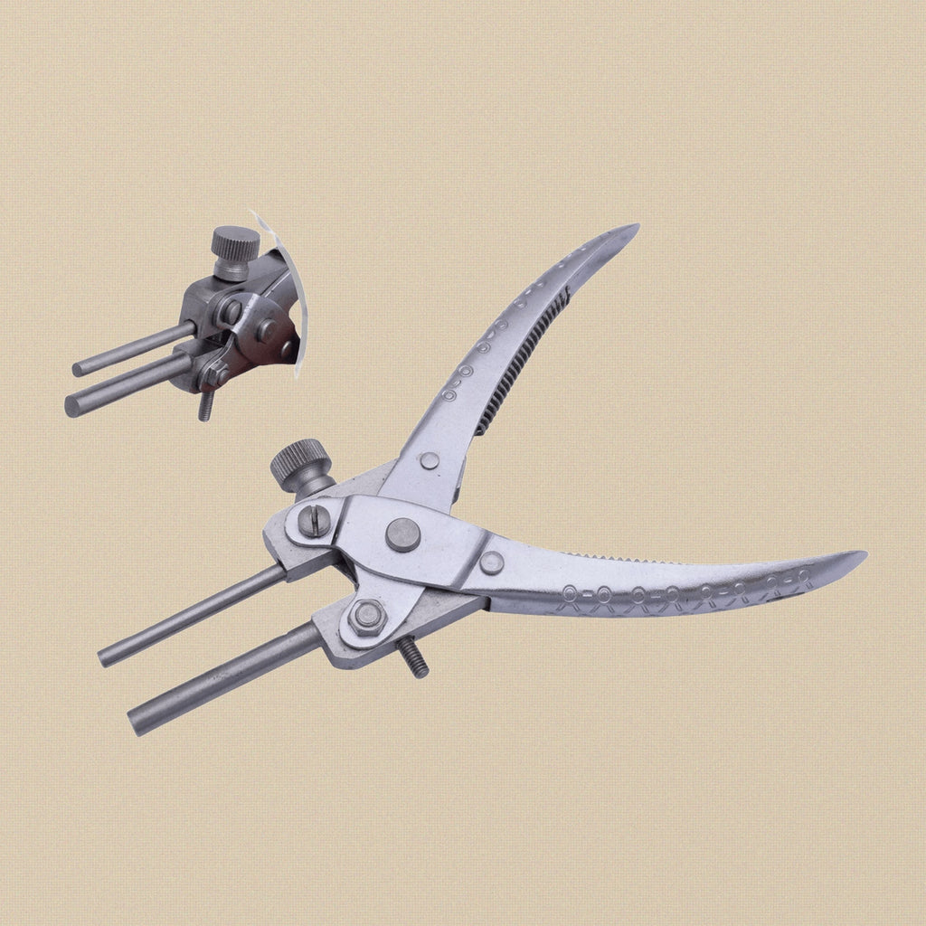 4 MM & 6 MM Parallel Action Round Nose Pliers, Adjustable Jaws Stop with Side Screw, Jewellery and Crafts Making Tool | Jewellery Making Tools | Toolsmith Ltd UK