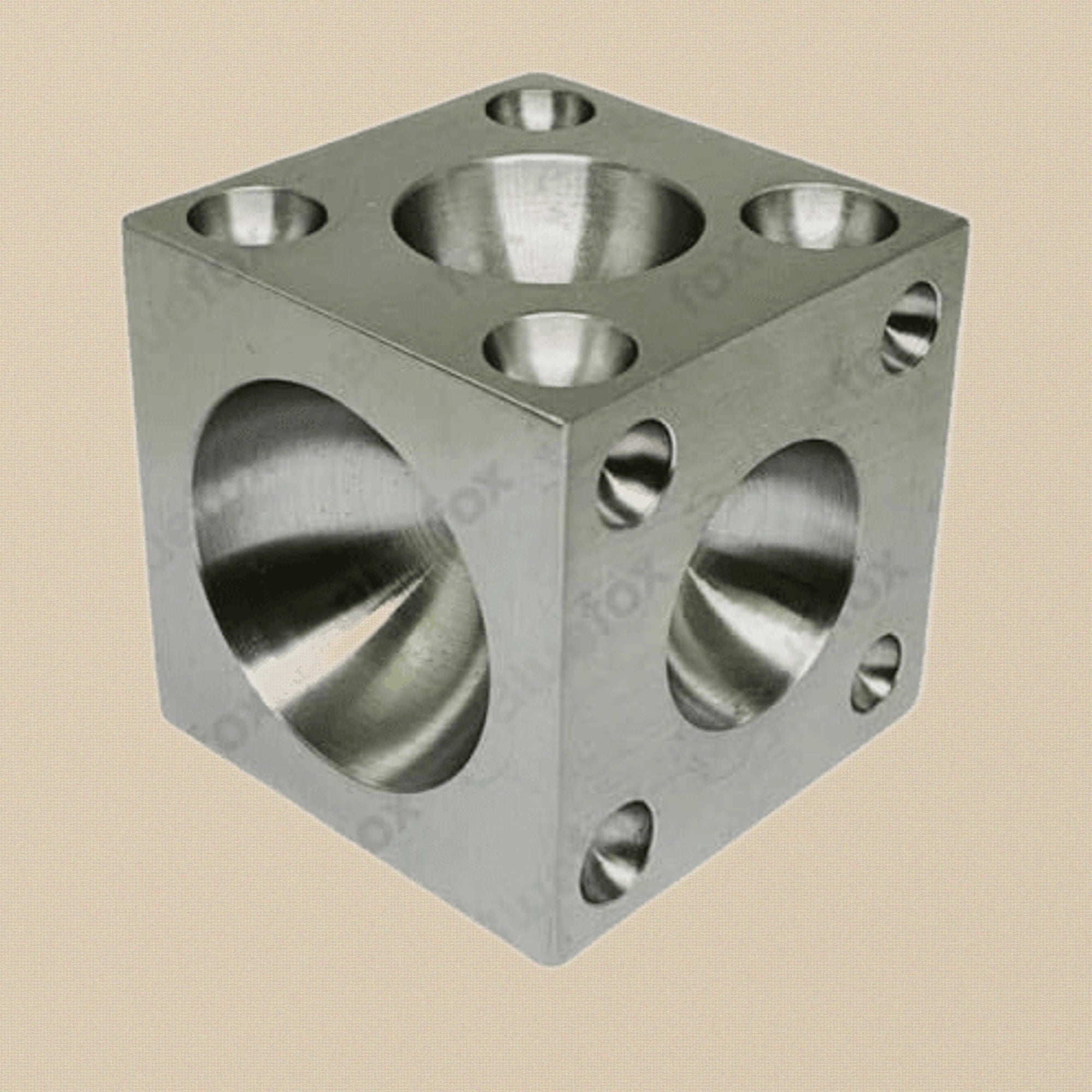 Steel Doming Block, 3 x 3 inches, Dapping Tool for Metal Shaping and Jewellery Making, 4.25-54 mm | Jewellery Making Tools | Toolsmith Ltd UK