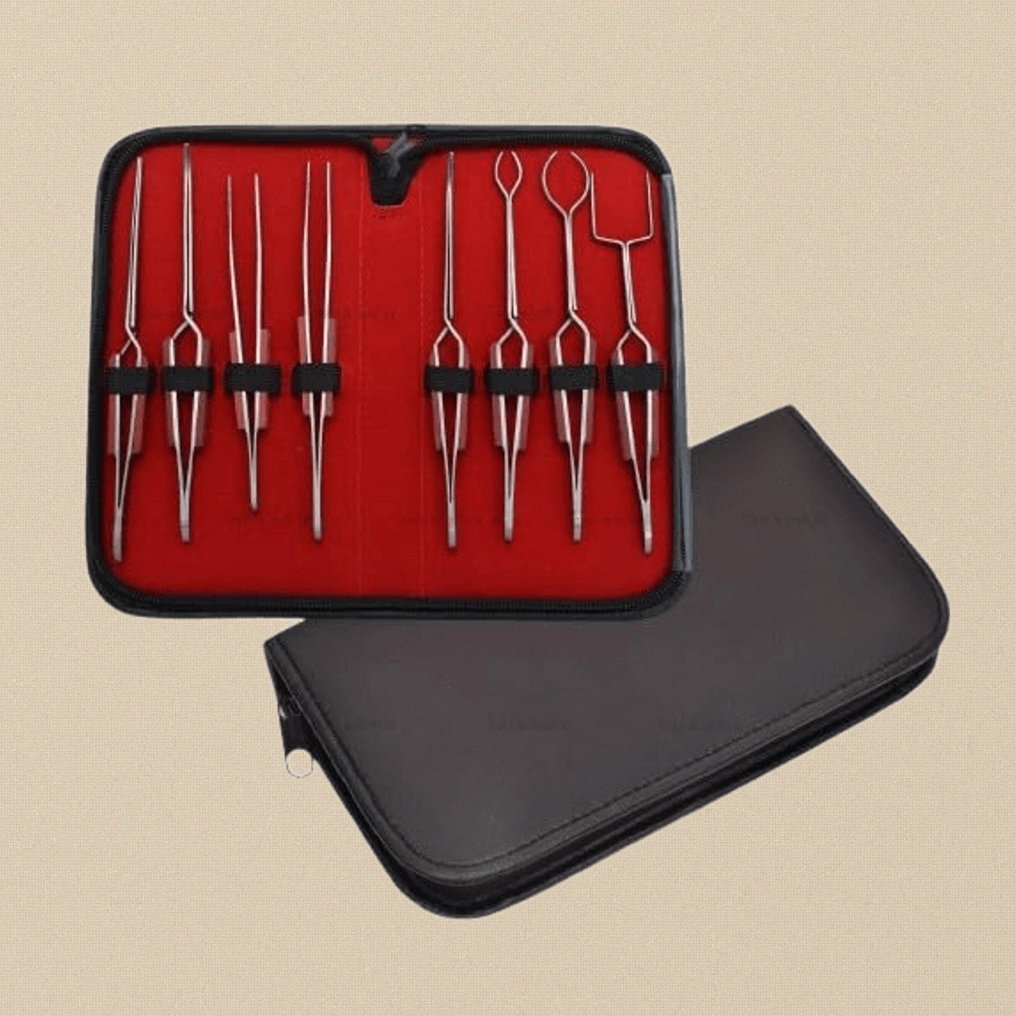 Professional Soldering Tweezers Kit, 8-Piece Stainless Steel Set with Cross Lock Fibre Grips, Jewellery Tools with Storage Case | Jewellery Making Tools | Toolsmith Ltd UK
