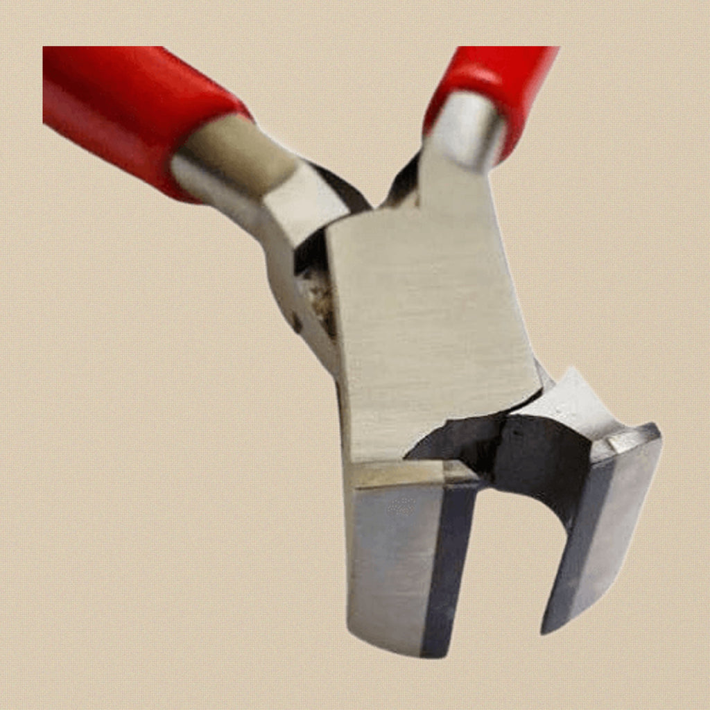 5 Inch Jewellery Wire End Cutters Pliers with Tungsten Carbide Tips, Stainless Steel, PVC Handle, Metal Crafts Tool | Jewellery Making Tools | Toolsmith Ltd UK
