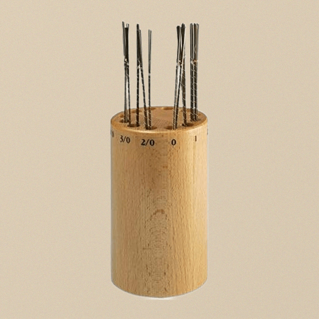 12-Hole Wooden Saw Blades Storage Organizer, Jewelers Tool Holder With Markings | Jewellery Making Tools | Toolsmith Ltd UK