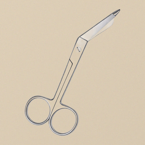 4.5 Inch Lister Bandage Scissors, Stainless Steel, Silver, Straight Blade, Ambidextrous, First Aid Scissors | Surgical Instruments | Toolsmith Ltd UK