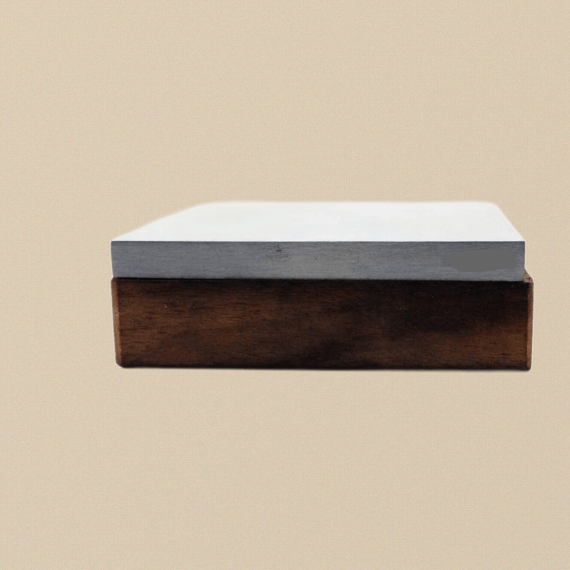 Steel Bench Block with Wooden Base, 4 Inch x 4 Inch, Jewellery Making Forging and Dapping Tool | Jewellery Making Tools | Toolsmith Ltd UK