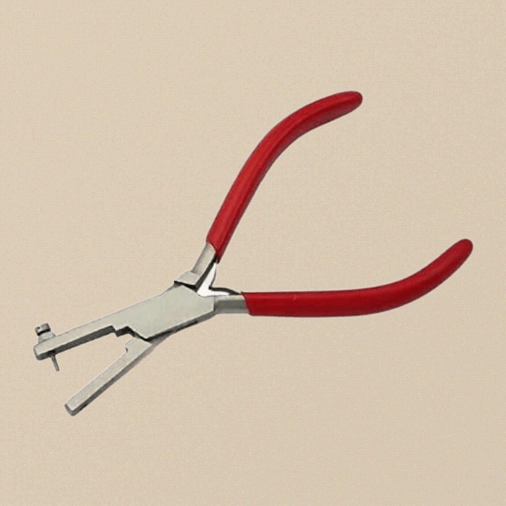 Metal Punch Hole Pliers for Soft Metals Plastics and Leather, 1.5mm, Tool Steel, Ergonomic Rubber Coated Handle | Jewellery Making Tools | Toolsmith Ltd UK