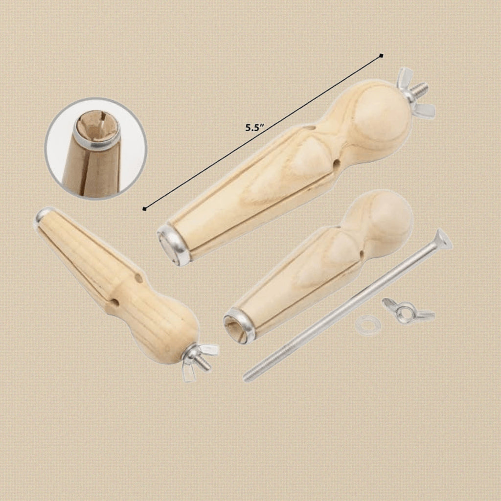 Wooden Ring Clamp Holder, 5.5-inch Jewellery Making Vise Tool with Wing Nut | Jewellery Making Tools | Toolsmith Ltd UK