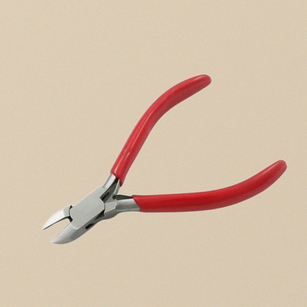 4.5" Heavy Duty Side Cutters, Semi Flush Diagonal Cutters for Jewellery Making and Wire Work, PVC Handle, Stainless Steel, 11.4 cm | Jewellery Making Tools | Toolsmith Ltd UK