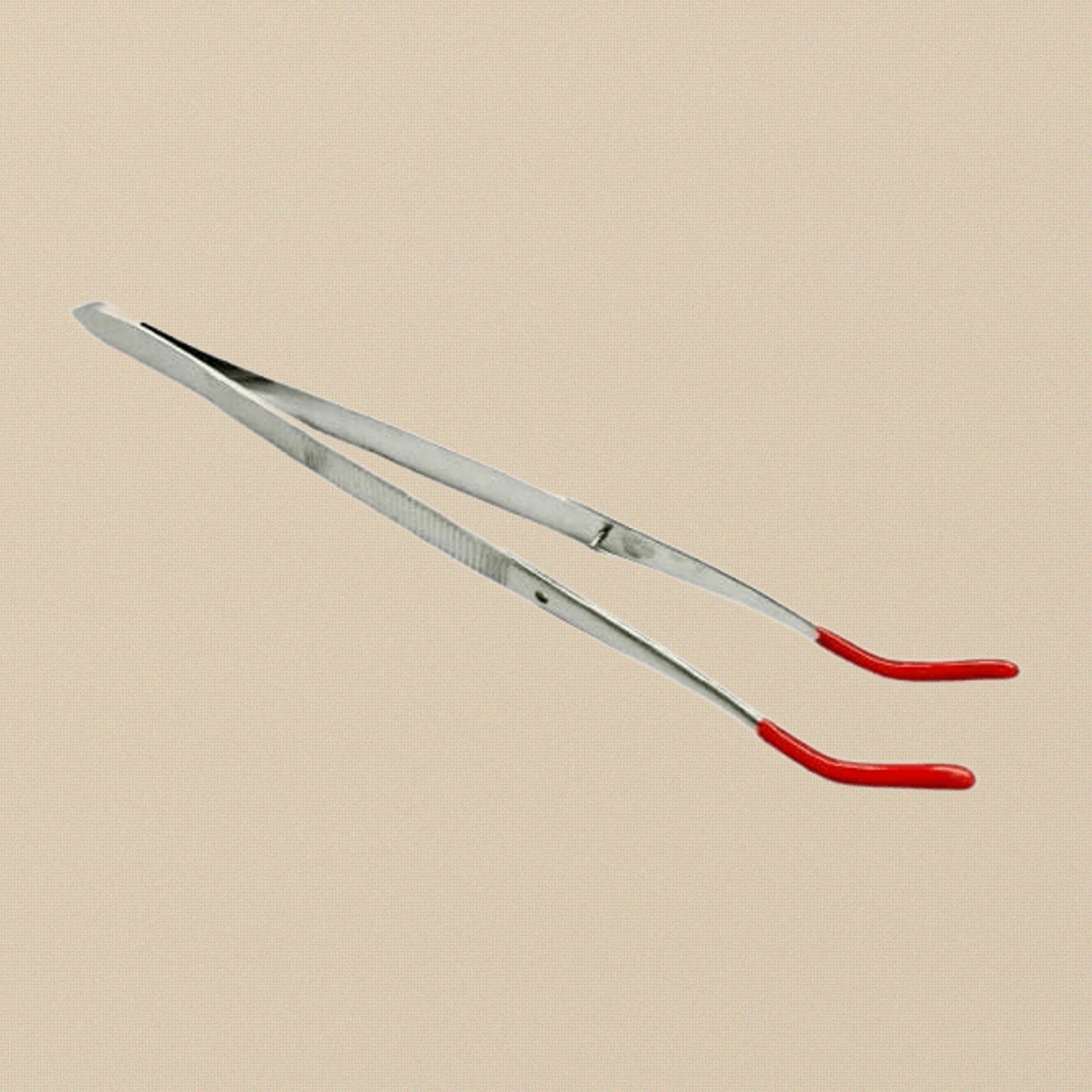 Precision Bent Tip Tweezers with Rubber Grips, PVC Coated, for Jewellery Making and Crafts | Jewellery Making Tools | Toolsmith Ltd UK