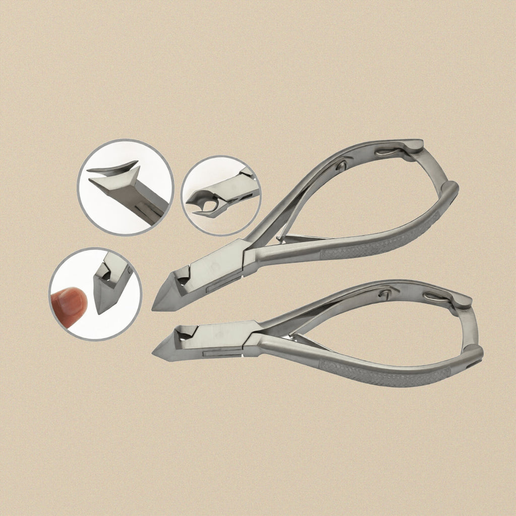 Premium Moon Shape Nipper Clippers, Professional Thick Nail/ Toenail Cutters, Podiatrist Grade, 5.5 Inch, Stainless Steel | Beauty & Nail Tools | Toolsmith Ltd UK