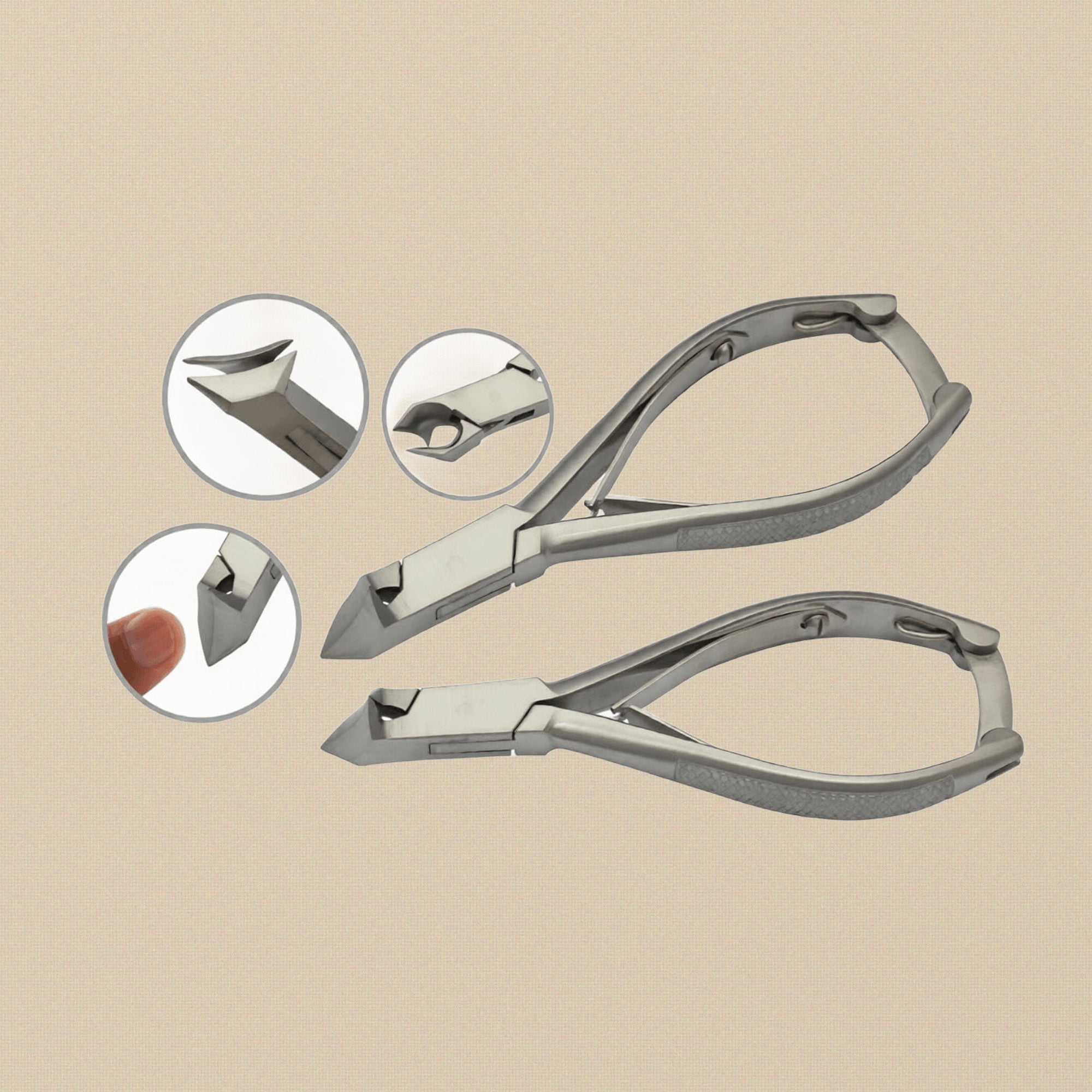 Premium Moon Shape Nipper Clippers, Professional Thick Nail/ Toenail Cutters, Podiatrist Grade, 5.5 Inch, Stainless Steel | Beauty & Nail Tools | Toolsmith Ltd UK