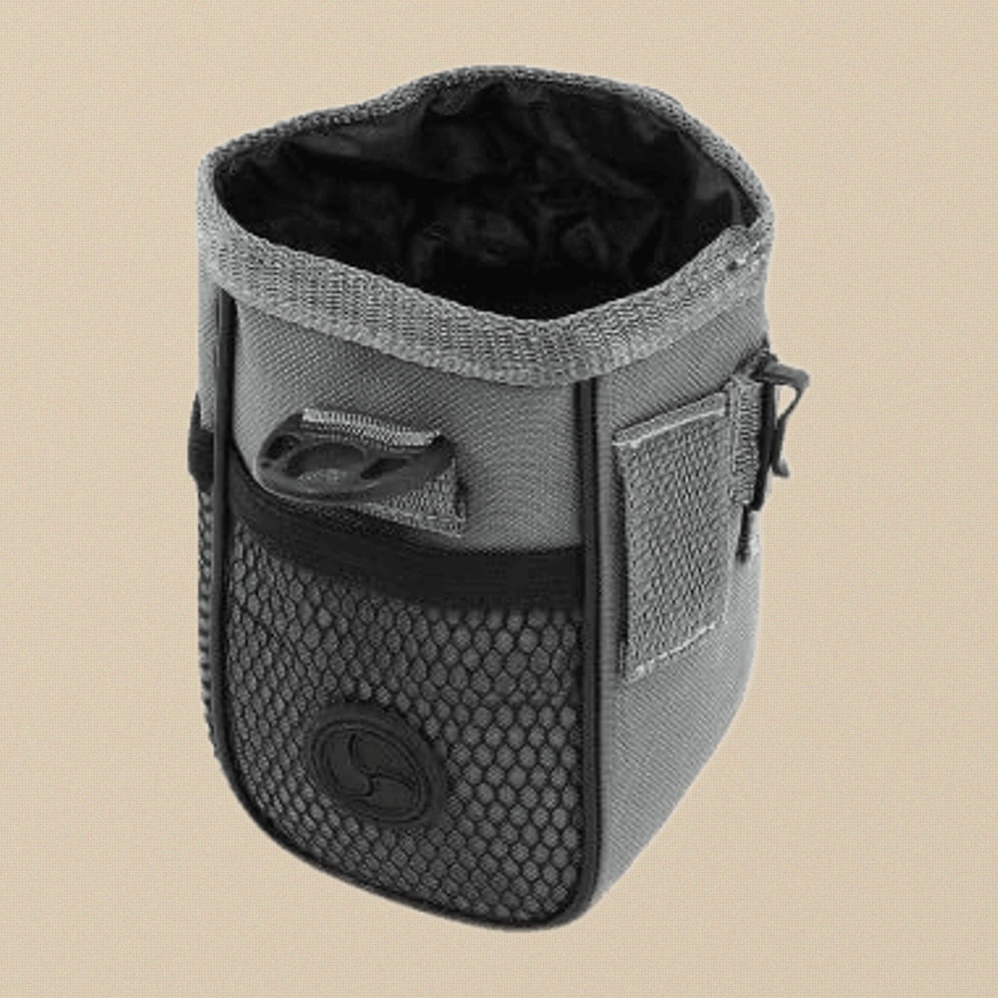 Gray Pet Training Treat Pouch, Mesh 6 x 3 Inch Dog Cat Premium Reward Bag with Detachable Shoulder Strap, Waste Bag Dispenser, Belt Clip for Puppy Obedience Training | Pet Grooming Tools | Toolsmith Ltd UK