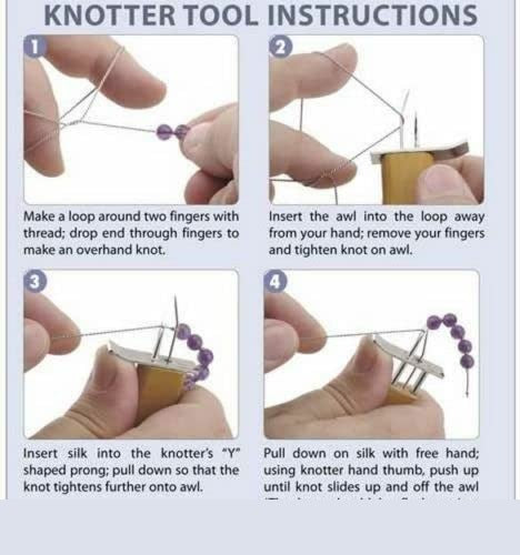 Beech Wood Knotting Tool for Beads and Jewellery Making, Professional Knot Consistency | Jewellery Making Tools | Toolsmith Ltd UK