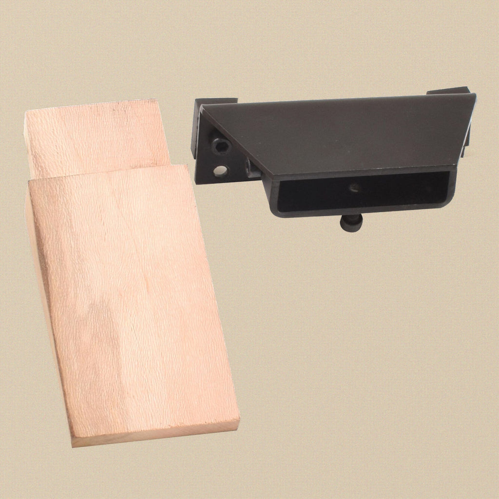 The bench peg and the steel clamp mount separated