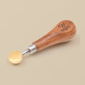 Brass Head Bezel Pusher and Burnisher, 4 Inch, Non-Marring Round Head on a Hardwood Handle, for Stone Setting | Jewellery Making Tools | Toolsmith Ltd UK