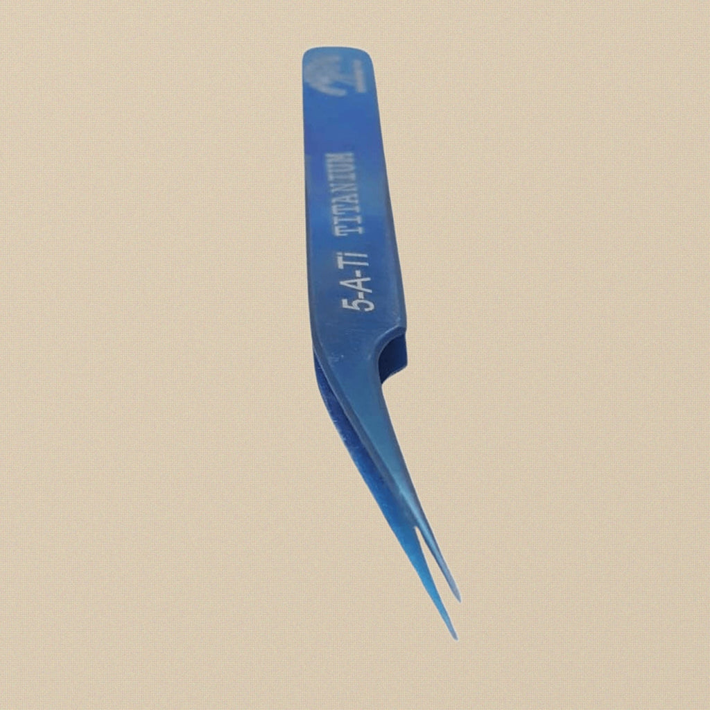 5A- Ti, Titanium Anti-Magnetic Tweezers, 120mm, Professional Watch and Jewellery Repair Tool | Jewellery Making Tools | Toolsmith Ltd UK