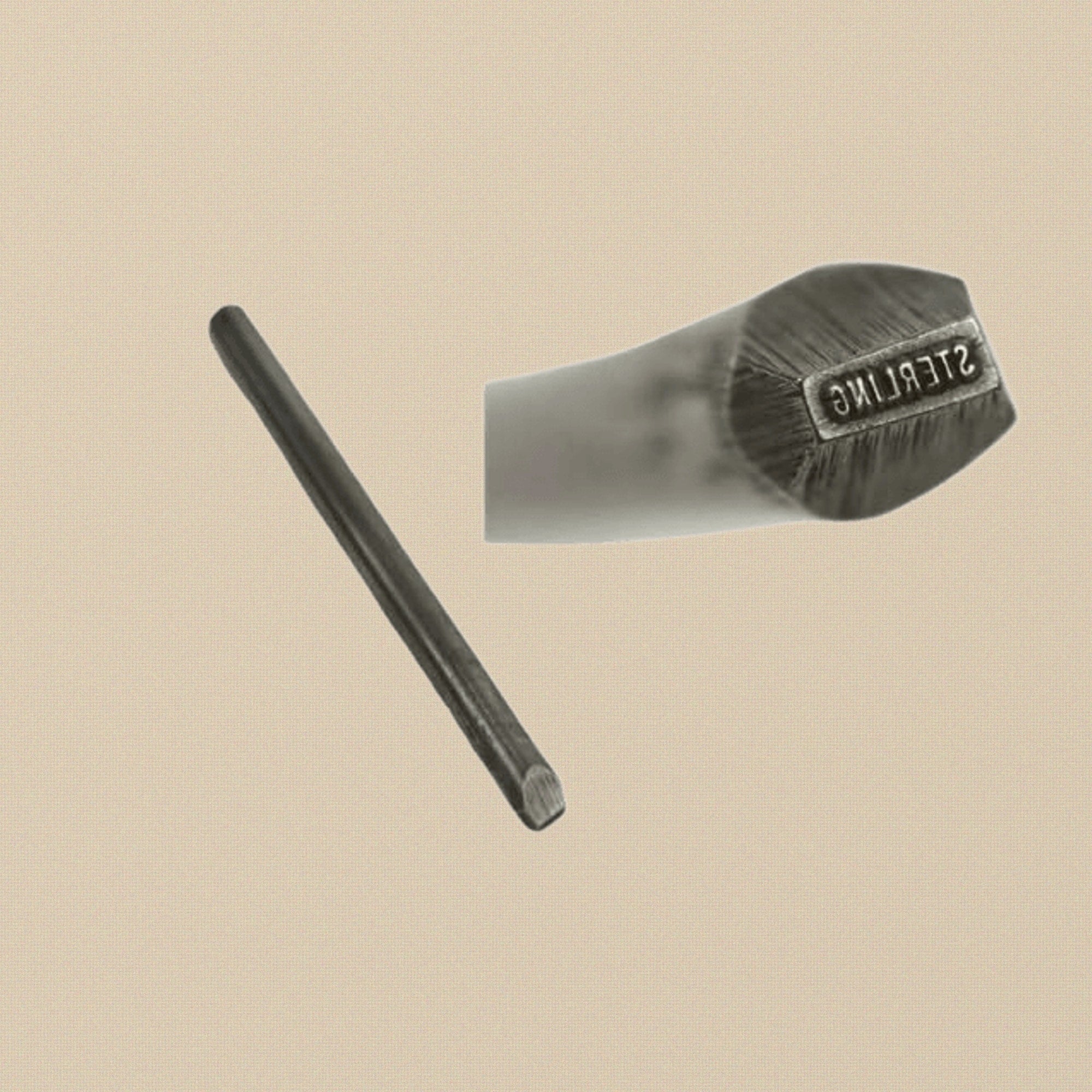 "STERLING" Metal Jewellery Stamp, Straight Punch Bar for Silver Hallmarking, Professional Quality | Jewellery Making Tools | Toolsmith Ltd UK