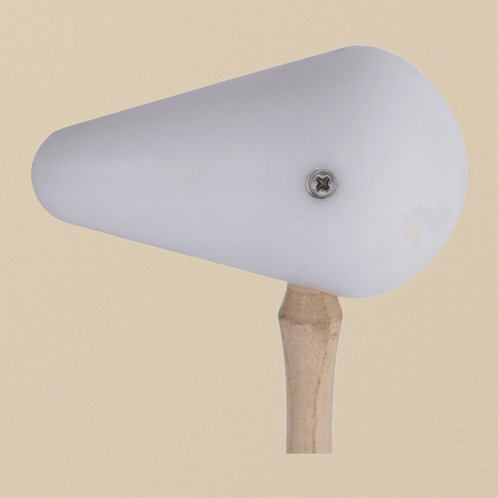 Teflon Domed Pear Shaped Mallet, 12.7 cm Head, Forming Dapping Repousse Hammer | Jewellery Making Tools | Toolsmith Ltd UK