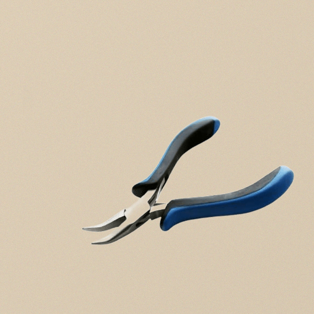 Bent Nose Ergonomic Pliers, Premium Stainless Steel, 5 Inch, Bead Wire Working Jewellery Art Crafts Tool | Jewellery Making Tools | Toolsmith Ltd UK