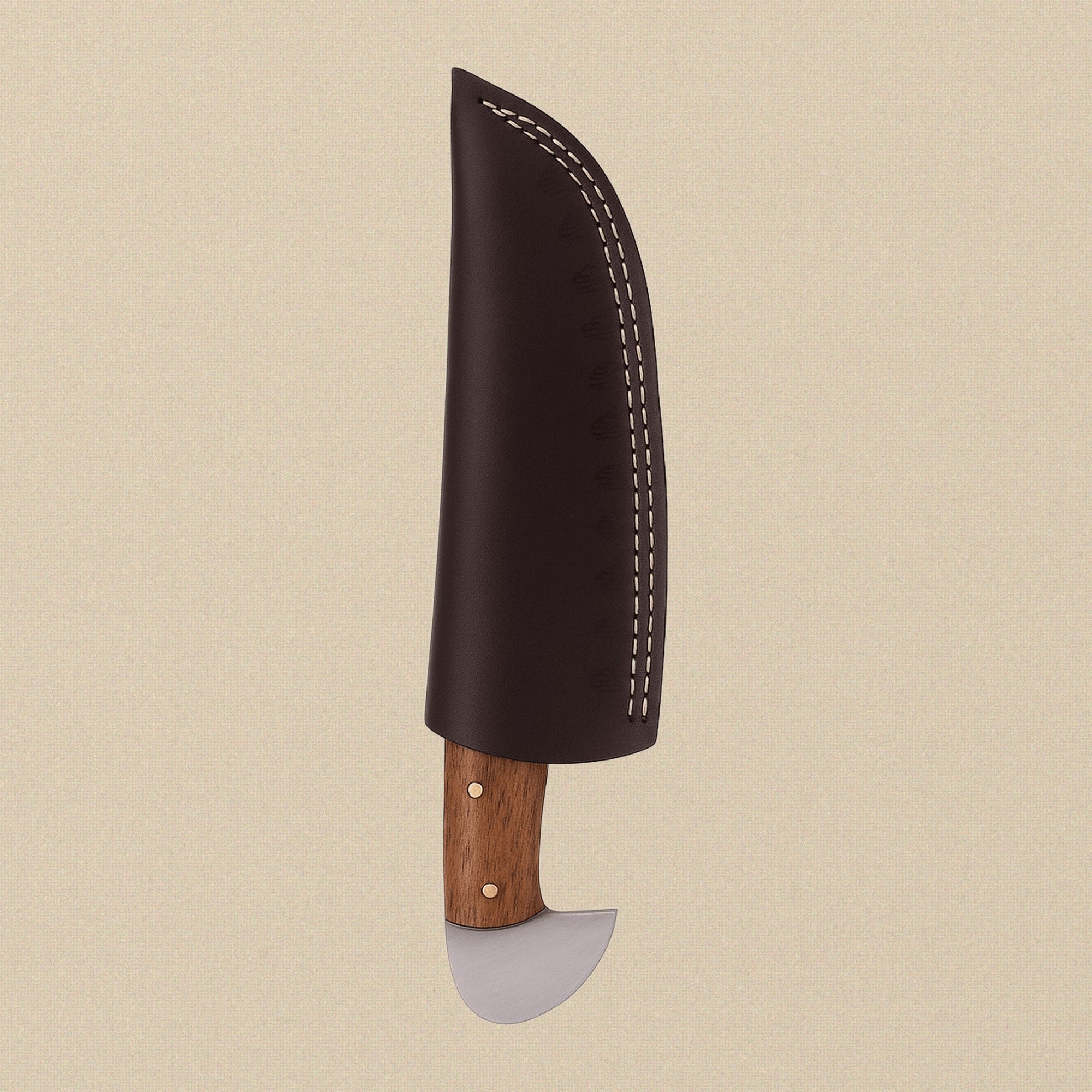 Four-Piece Damascus Chef's Knife Set with Rosewood Handles and Individual Leather Sheaths | Knife Set | Toolsmith Ltd UK