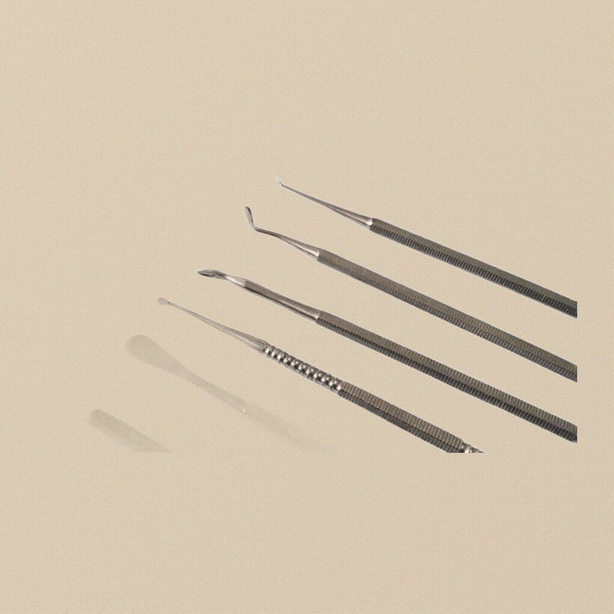 Professional 6 Piece Wax Carving Tools Set, Stainless Steel, Double Ended, Clay Sculpting and Modelling Instruments | Hobby & Craft Tools | Toolsmith Ltd UK