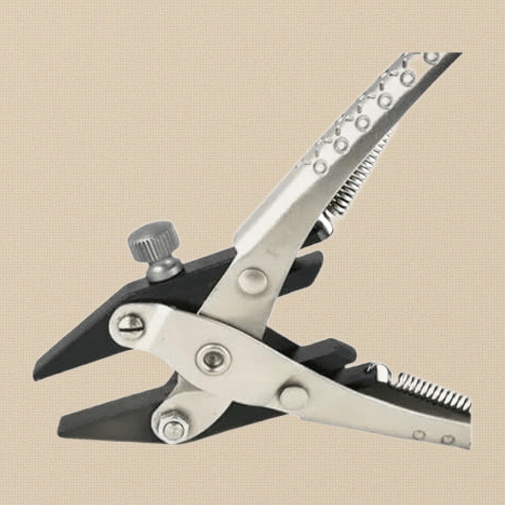 160 mm Parallel Action Pliers with Adjustable Screw, Flat Nose, Smooth Jaws for Jewellery Making and Crafts | Jewellery Making Tools | Toolsmith Ltd UK