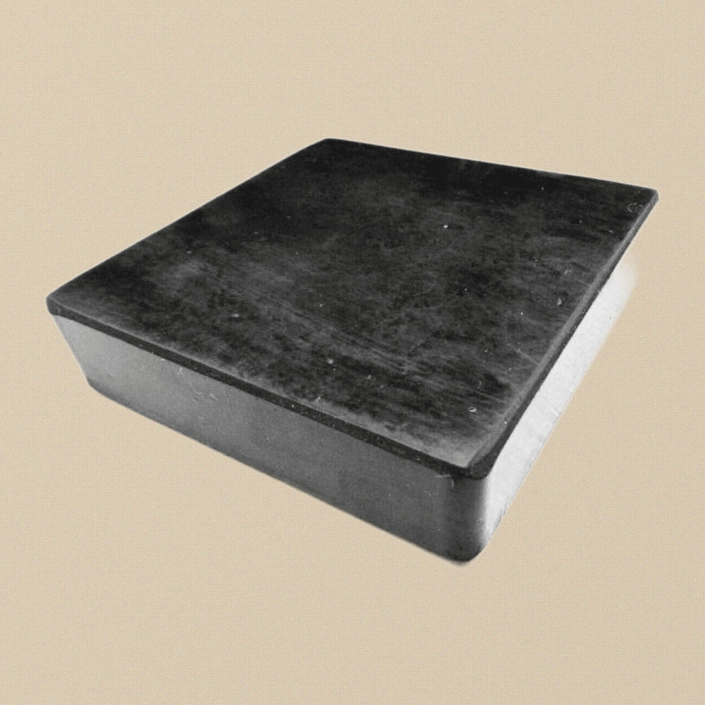 Rubber Bench Block, 10.2 x 10.2 x 2.5 cm/ 4 x 4 x 1 inches Jewellery Making Dapping Forming Hammering Base | Jewellery Making Tools | Toolsmith Ltd UK