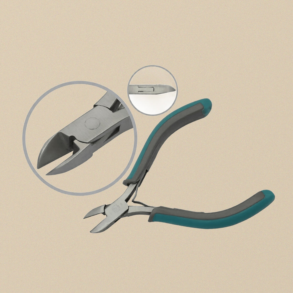 Side Cutter Pliers, 4.75 Inch, Stainless Steel, Slim Ergonomic Two Toned Grips, Phthalate Free, Jewellers Hobby Tool | Jewellery Making Tools | Toolsmith Ltd UK
