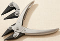 Parallel Action Chain Nose Pliers with Serrated Jaws, Carbon Steel, 140mm, Silver, for Jewellery Crafts Wire Work | Jewellery Making Tools | Toolsmith Ltd UK