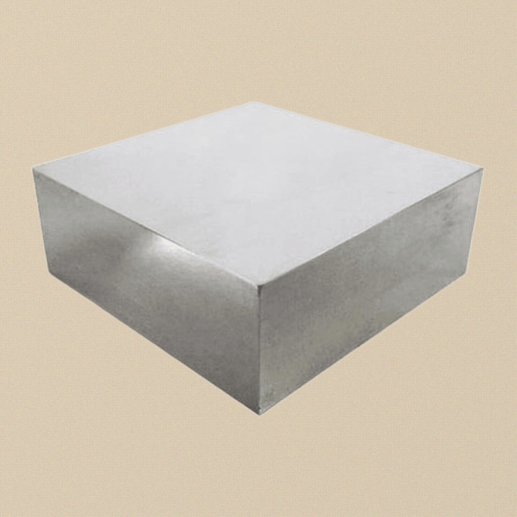 Solid Steel Doming Bench Block Anvil, Hardened Square, 2"X 2"X 3/4" (5.08cm x 5.08cm x 1.91cm) | Jewellery Making Tools | Toolsmith Ltd UK