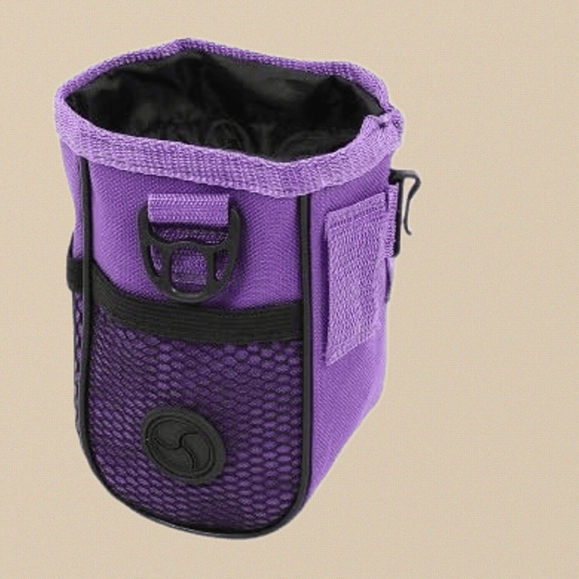 Purple Pet Training Treat Pouch, Mesh and Nylon, 6 x 3 Inch Premium Dog Cat Reward Bag with Drawstring, Puppy Obedience Training, Shoulder Strap, Belt Clip | Pet Grooming Tools | Toolsmith Ltd UK