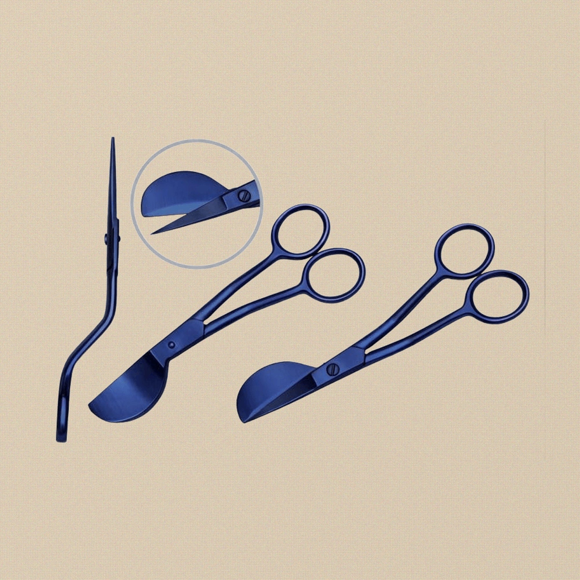 Blue Duckbill Applique Scissors, 6 Inch, Curved Double Bent Offset Handle for Embroidery, Fabric, Thread, Quilting, Knitting, Sewing, Arts & Craft | Hobby & Craft Tools | Toolsmith Ltd UK