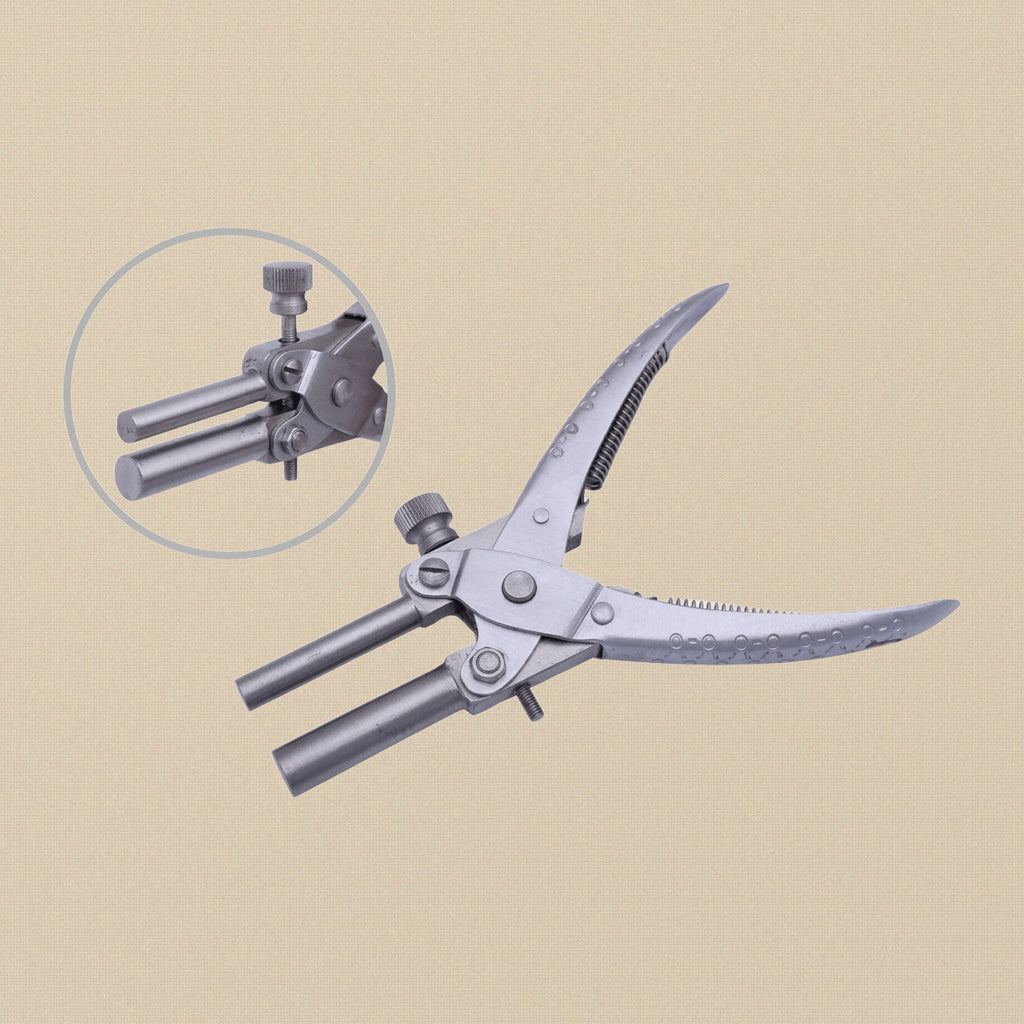 8 MM & 11 MM Parallel Action Round Bail Making Pliers, Adjustable Jaws Stop with Side Screw, Professional Jewellery & Crafts Making Tool | Jewellery Making Tools | Toolsmith Ltd UK