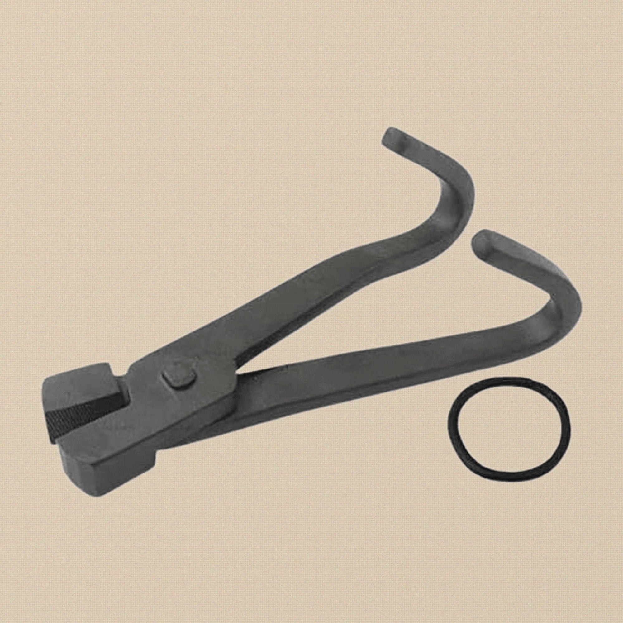 Draw Tongs with Ring 10", Wire Drawing Tool for Wire Making, Steel Construction, Serrated Jaws, Jewellery Making Pliers | Jewellery Making Tools | Toolsmith Ltd UK