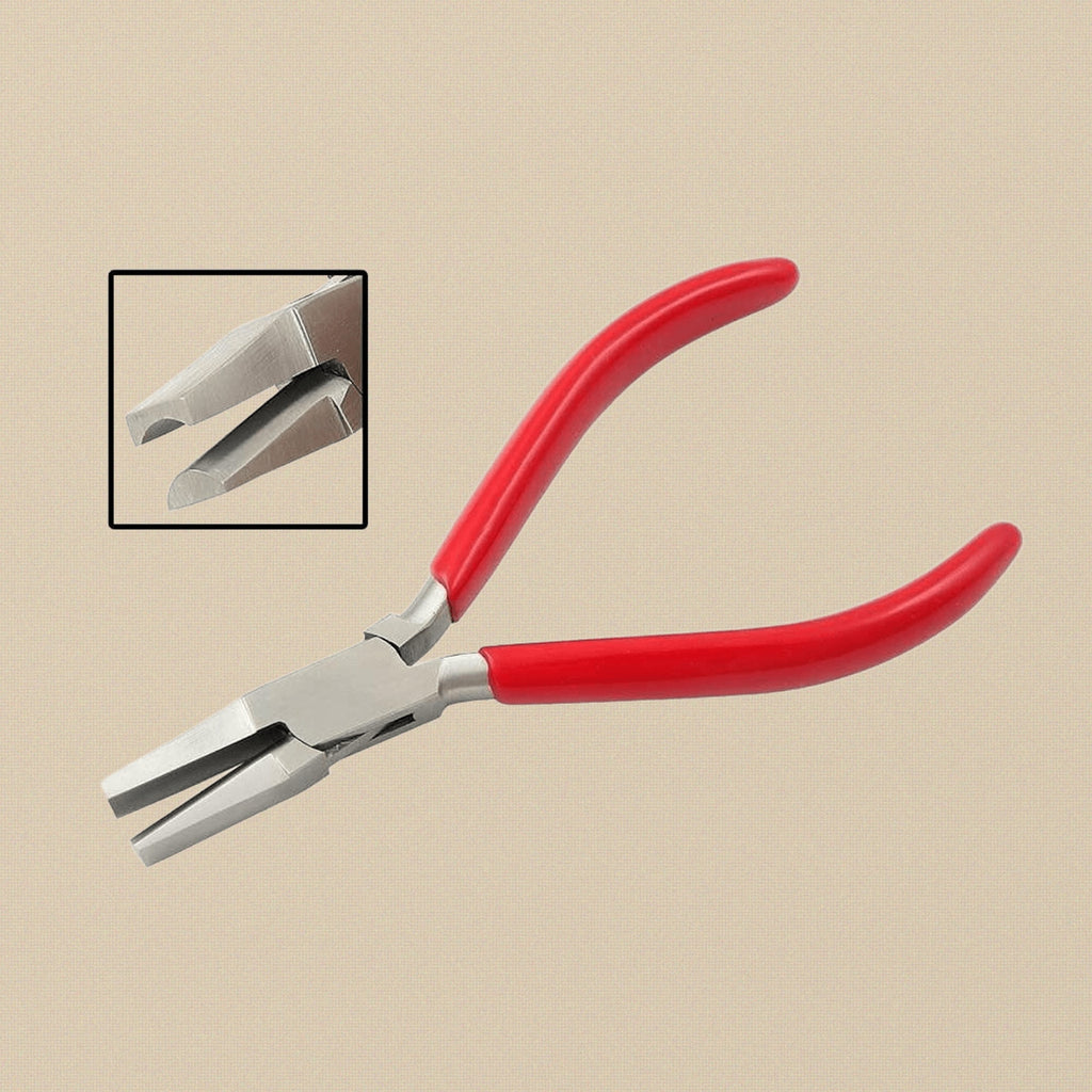 Concave/Convex Forming Pliers, Stainless Steel, 5 Inch, for Jewellery Ring Bending, Holding and Wire Work | Jewellery Making Tools | Toolsmith Ltd UK